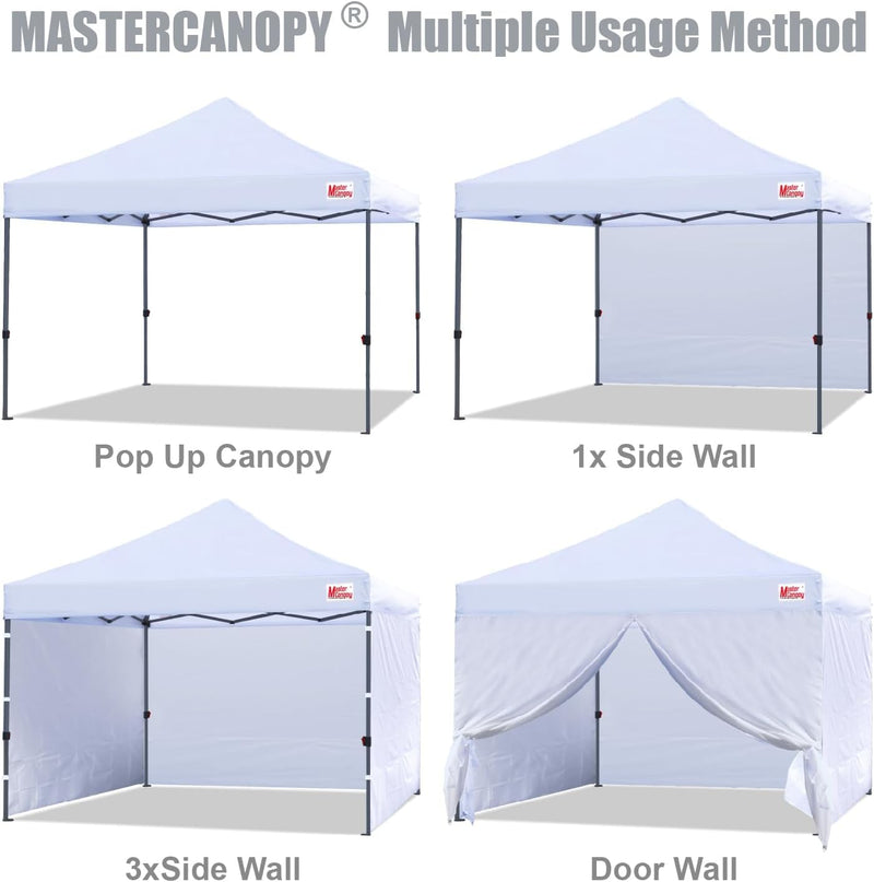 Load image into Gallery viewer, Leisure Sports Easy Pop-Up Canopy Tent with Sidewalls - 8x8, 10x10, 12x12