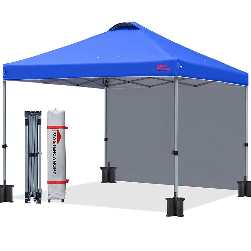 Load image into Gallery viewer, Leisure Sports Durable Ez Pop-Up Canopy Tent with 1 Sidewall-CA - 8x8, 10x10