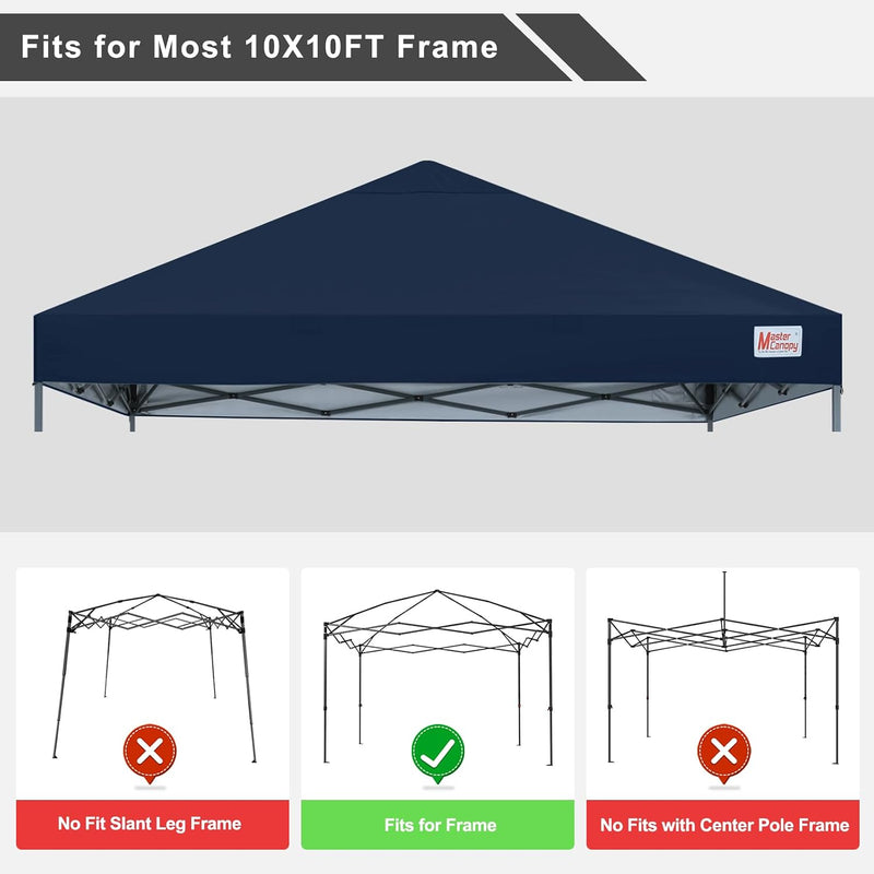 Load image into Gallery viewer, 8x8/10x10 Replacement Pop Up Canopy Top for Durable Pop-up Canopy