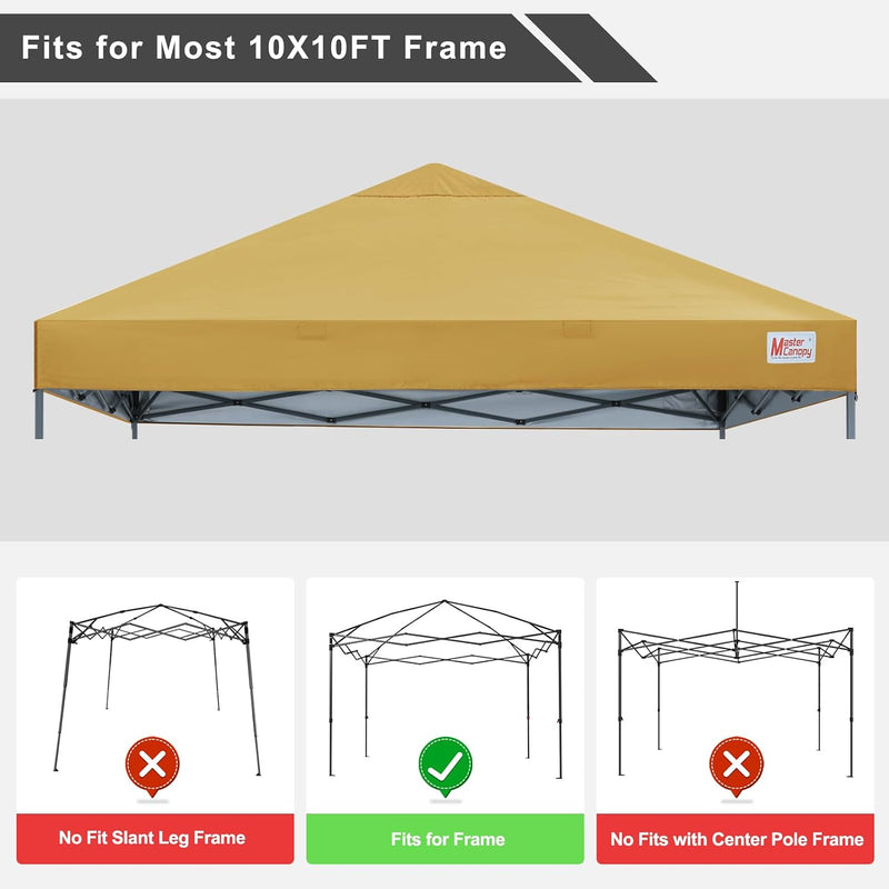 Load image into Gallery viewer, 8x8/10x10 Replacement Pop Up Canopy Top for Durable Pop-up Canopy