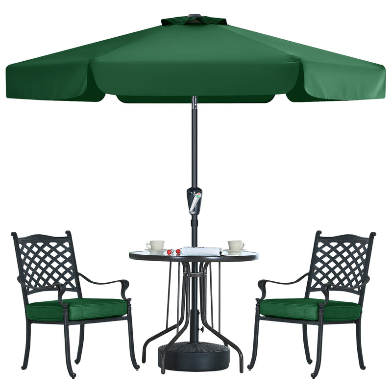 Load image into Gallery viewer, MASTERCANOPY Valance Patio Umbrella for Outdoor Table Market 6/8 Ribs