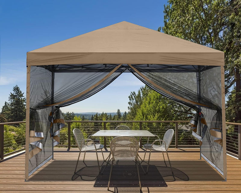 Load image into Gallery viewer, Leisure Sports Pop-Up Easy Setup Outdoor Canopy Tent with Netting Screen Walls - 8x8, 10x10