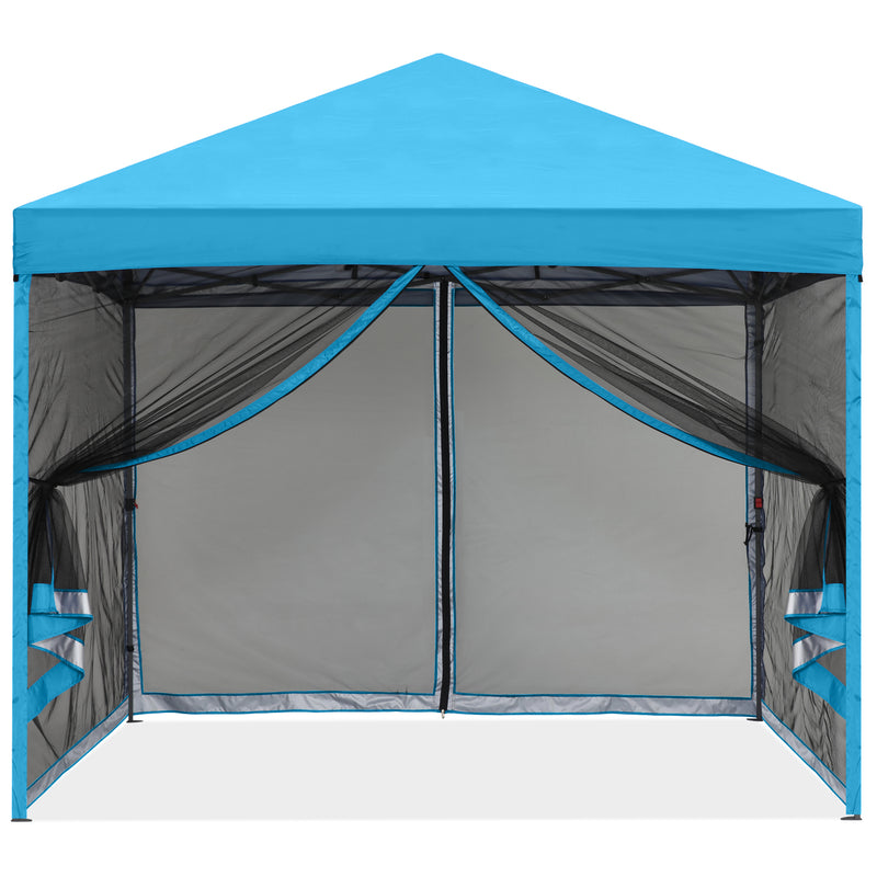Load image into Gallery viewer, Leisure Sports Pop-Up Easy Setup Outdoor Canopy Tent with Netting Screen Walls - 8x8, 10x10
