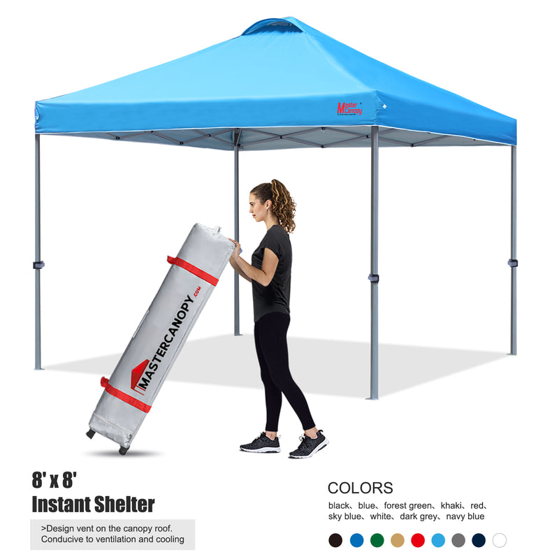 Load image into Gallery viewer, Leisure Sports Durable Ez Pop-Up Canopy Tent with Vented Top - 8x8, 10x10, 12x12
