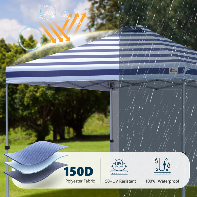 Load image into Gallery viewer, Leisure Sports Durable Ez Pop-Up Canopy Tent with One Sidewall - 8x8, 10x10, 12x12