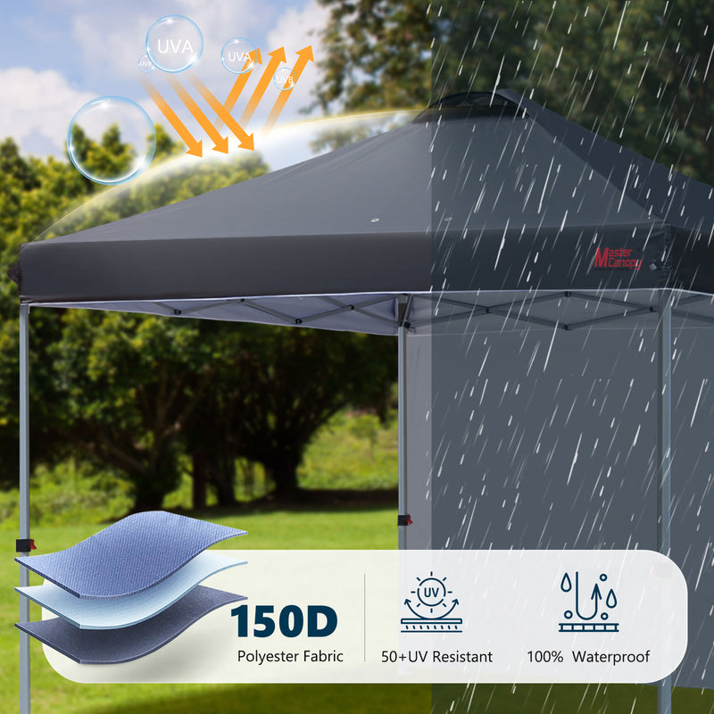 Load image into Gallery viewer, Leisure Sports Durable Ez Pop-Up Canopy Tent with One Sidewall - 8x8, 10x10, 12x12
