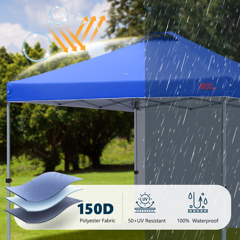 Load image into Gallery viewer, Leisure Sports Durable Ez Pop-Up Canopy Tent with One Sidewall - 8x8, 10x10, 12x12