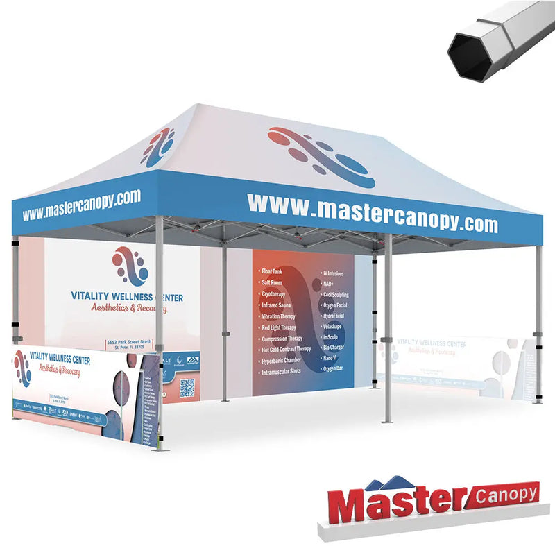 Load image into Gallery viewer, Mastercanopy Core-35 Custom Canopy Tent Heavy Duty Pop‑up Personalized 10x10, 10x15, 10x20
