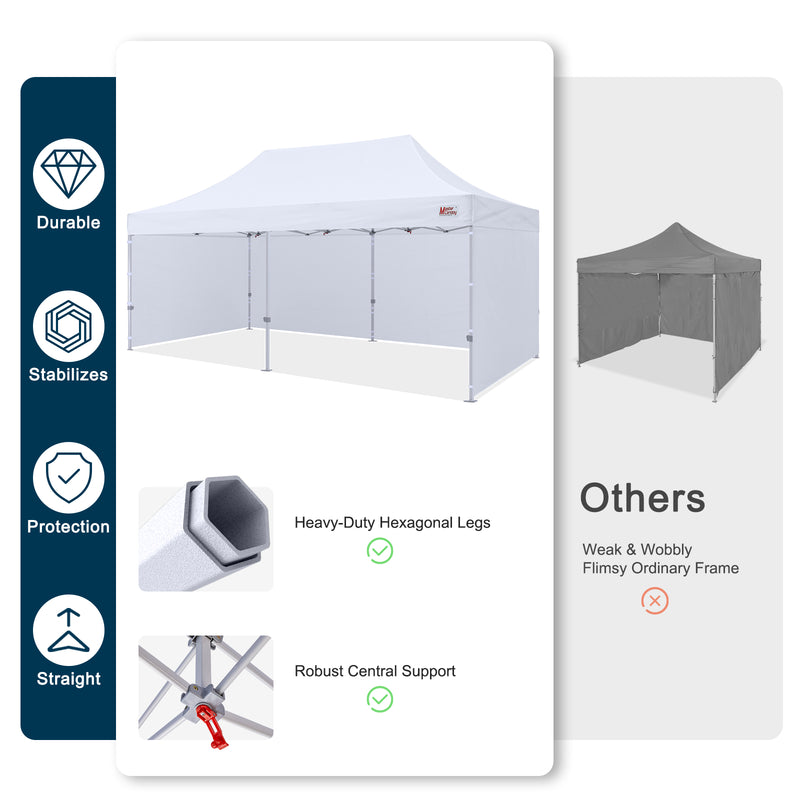 Load image into Gallery viewer, Mastercanopy Core-35 Premium Heavy Duty Instant Canopy Tent with Sidewalls - 10x10, 10x15, 10x20
