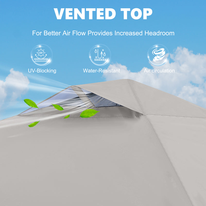 Load image into Gallery viewer, Leisure Sports Durable Pop-Up Canopy Tent with Sidewall - 8x8, 10x10