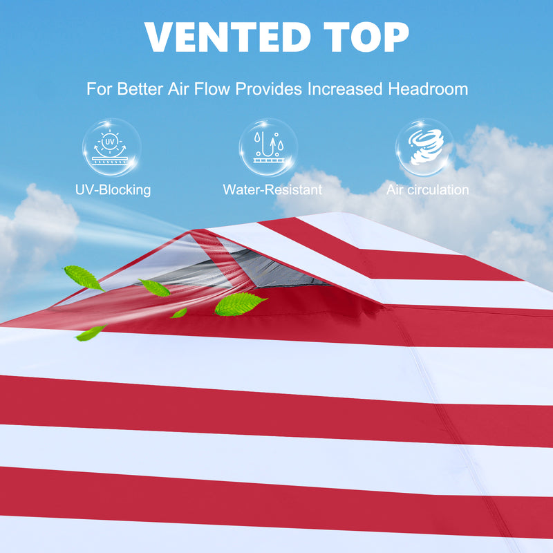 Load image into Gallery viewer, Leisure Sports Durable Ez Pop-Up Canopy Tent with One Sidewall - 8x8, 10x10, 12x12
