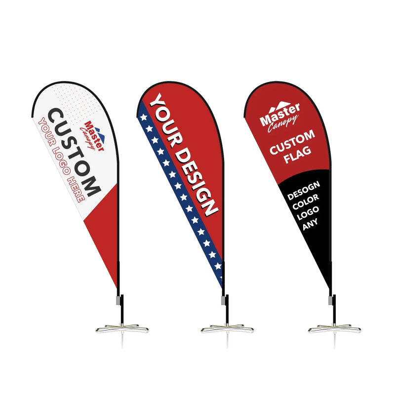 Load image into Gallery viewer, Custom Feather Blade Teardrop Rectangle Flag Full Set 8FT, 10FT, 12FT