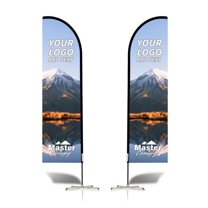 Load image into Gallery viewer, Custom Feather Blade Teardrop Rectangle Flag Full Set 8FT, 10FT, 12FT