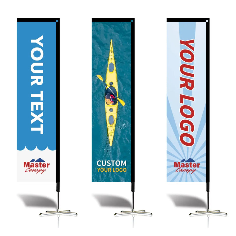 Load image into Gallery viewer, Custom Feather Blade Teardrop Rectangle Flag Full Set 8FT, 10FT, 12FT