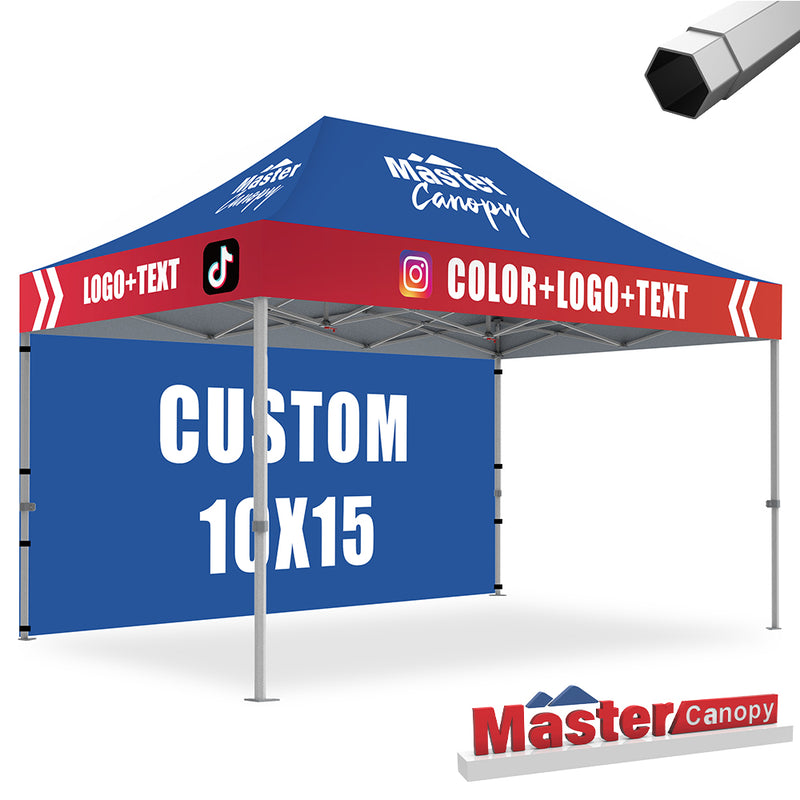 Load image into Gallery viewer, Mastercanopy Core-35 Custom Canopy Tent 10x15 Heavy Duty Pop‑up Personalized