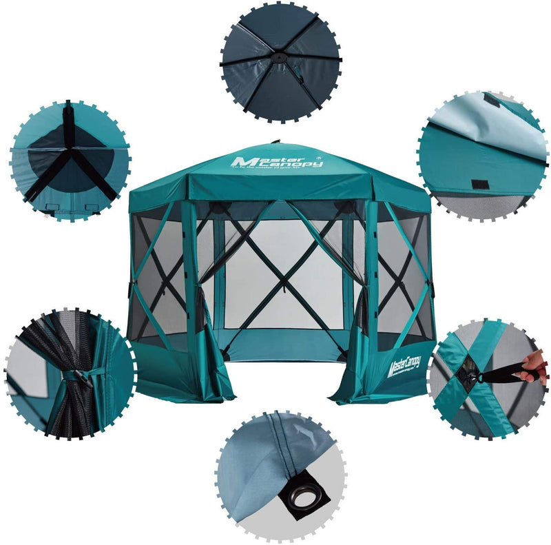 Load image into Gallery viewer, 10x10/12x12 Portable Screen House Room Pop up Gazebo Outdoor Camping Tent