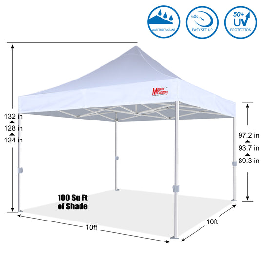 Mastercanopy Core-35 Premium Heavy Duty Instant Canopy Tent - 10x10, 10x15, 10x20