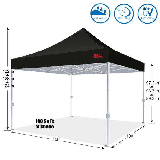 Mastercanopy Core-35 Premium Heavy Duty Instant Canopy Tent - 10x10, 10x15, 10x20