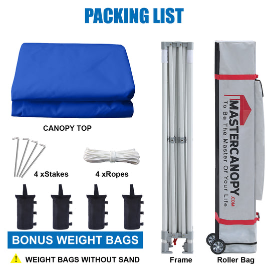 Mastercanopy Core-35 Premium Heavy Duty Instant Canopy Tent - 10x10, 10x15, 10x20
