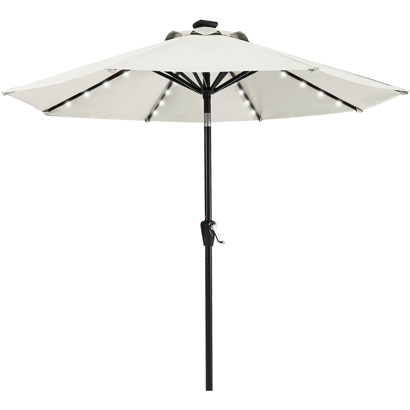 Load image into Gallery viewer, MASTERCANOPY Patio Umbrella with 32 Solar LED Lights 6&amp;8 Ribs
