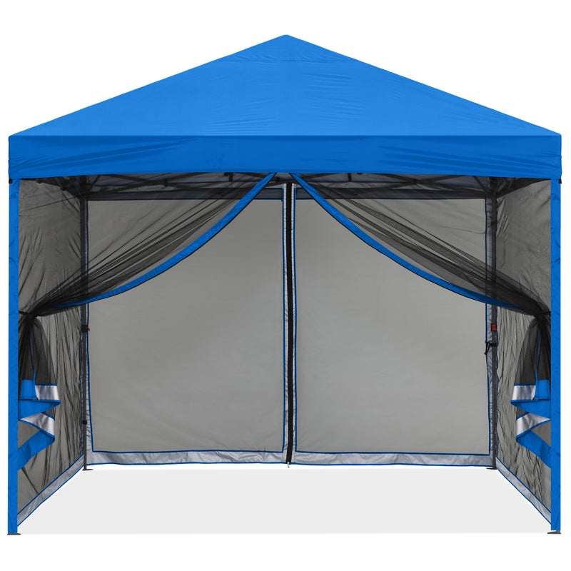 Load image into Gallery viewer, Leisure Sports Pop-Up Easy Setup Outdoor Canopy Tent with Netting Screen Walls - 8x8, 10x10
