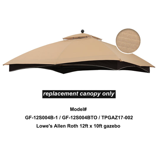 MASTERCANOPY Replacement Canopy Top for Lowe's Allen Roth 10x12 Gazebo
