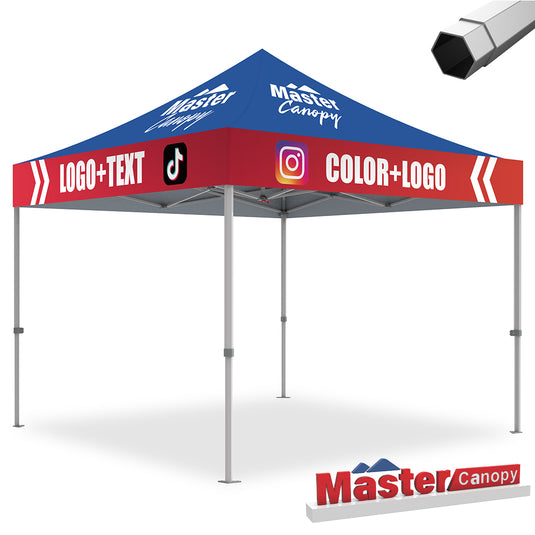 Mastercanopy Core-35 Custom Canopy Tent Heavy Duty Pop‑up Personalized 10x10, 10x15, 10x20