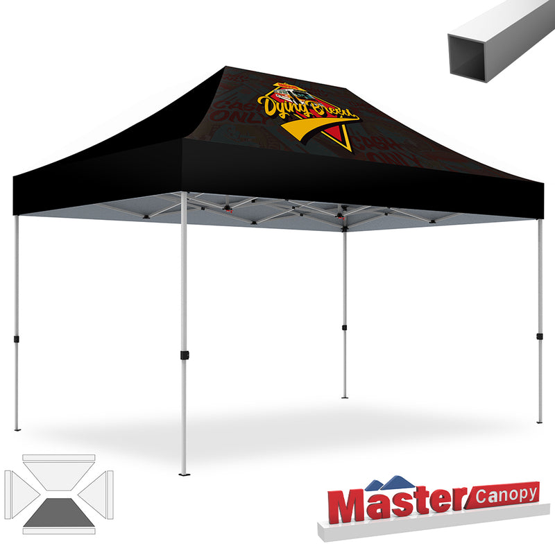 Load image into Gallery viewer, Mastercanopy Lite-30 Custom Canopy Tent Deluxe Easy Pop‑up Personalized 10x10, 10x15, 10x20
