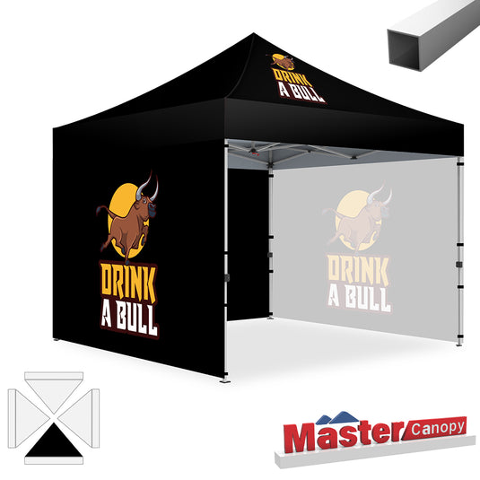 Mastercanopy Lite-30 Custom Canopy Tent Deluxe Easy Pop‑up Personalized 10x10, 10x15, 10x20