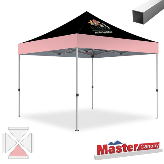 Mastercanopy Lite-30 Custom Canopy Tent Deluxe Easy Pop‑up Personalized 10x10, 10x15, 10x20