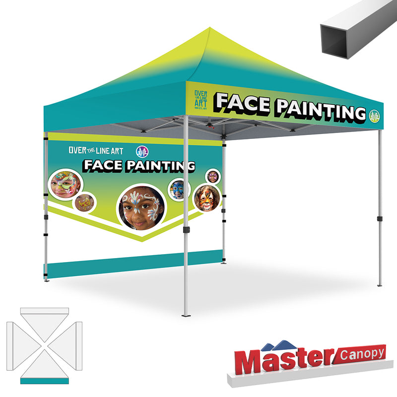 Load image into Gallery viewer, Mastercanopy Lite-30 Custom Canopy Tent Deluxe Easy Pop‑up Personalized 10x10, 10x15, 10x20
