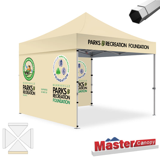 Mastercanopy Core-35 Custom Canopy Tent Heavy Duty Pop‑up Personalized 10x10, 10x15, 10x20