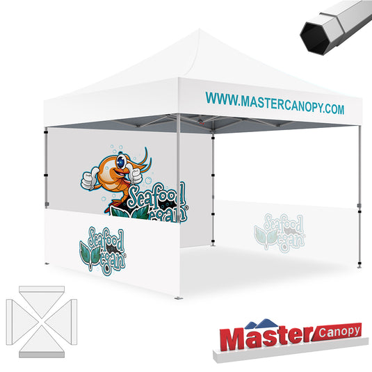 Mastercanopy Core-35 Custom Canopy Tent Heavy Duty Pop‑up Personalized 10x10, 10x15, 10x20