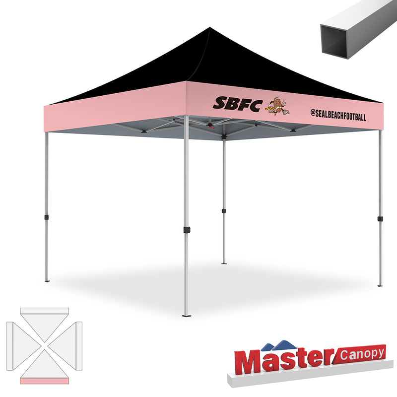 Load image into Gallery viewer, Mastercanopy Lite-30 Custom Canopy Tent Deluxe Easy Pop‑up Personalized 10x10, 10x15, 10x20
