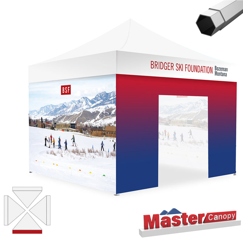 Load image into Gallery viewer, Mastercanopy Core-35 Custom Canopy Tent Heavy Duty Pop‑up Personalized 10x10, 10x15, 10x20
