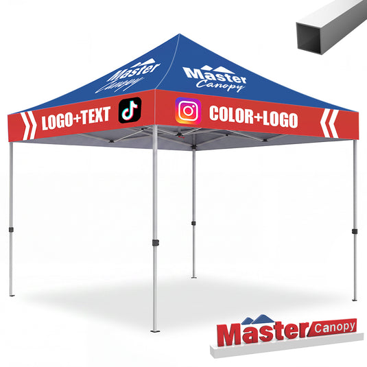 Mastercanopy Lite-30/Core-35 Commercial Custom Canopy Tent 10x10 Easy Pop‑up Tent