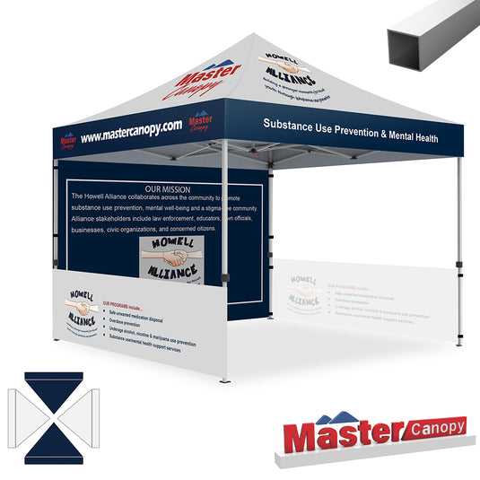 Custom Canopy Tent Brand Union (Lite-30 & Core-35) - 10x10, 10x15, 10x20