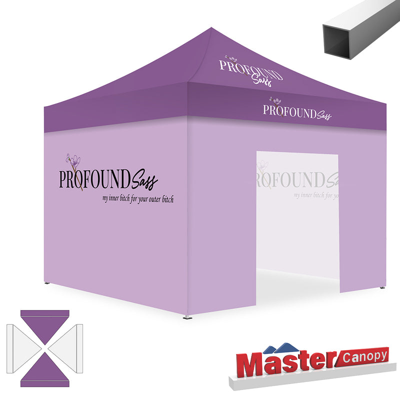 Load image into Gallery viewer, Mastercanopy Lite-30 Custom Canopy Tent Deluxe Easy Pop‑up Personalized 10x10, 10x15, 10x20
