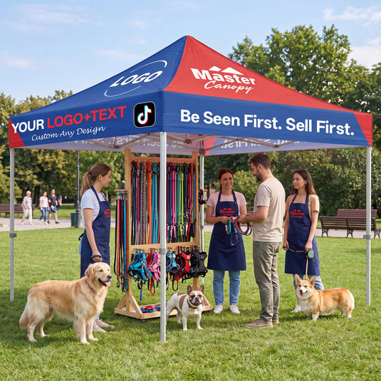 Mastercanopy Core-35 Custom Canopy Tent Heavy Duty Pop‑up Personalized 10x10, 10x15, 10x20