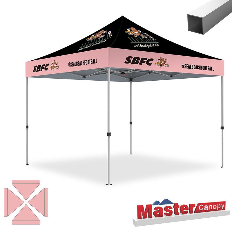 Load image into Gallery viewer, Mastercanopy Lite-30 Custom Canopy Tent Deluxe Easy Pop‑up Personalized 10x10, 10x15, 10x20
