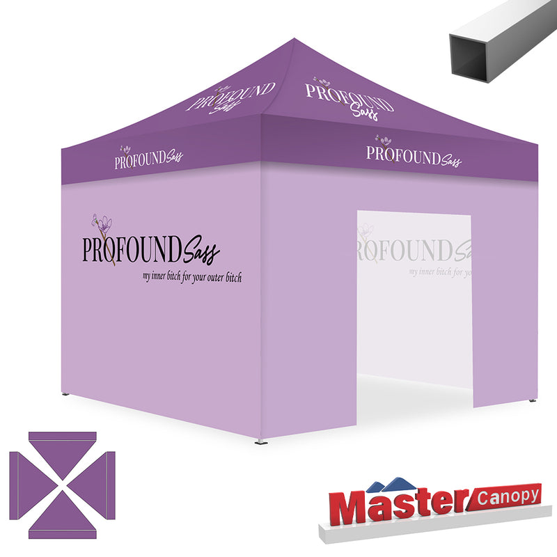 Load image into Gallery viewer, Mastercanopy Lite-30 Custom Canopy Tent Deluxe Easy Pop‑up Personalized 10x10, 10x15, 10x20
