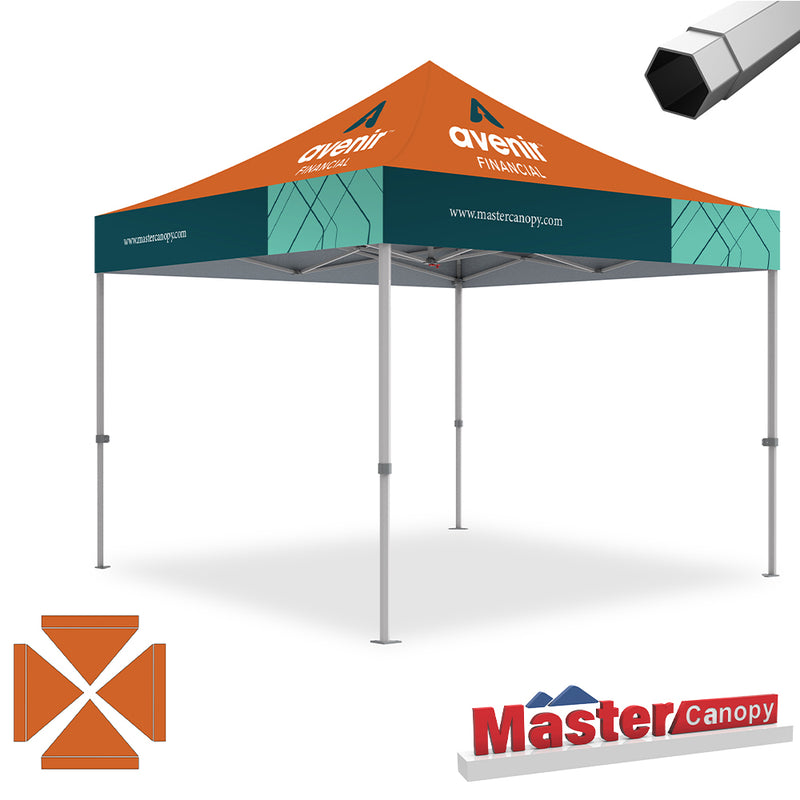 Load image into Gallery viewer, Mastercanopy Core-35 Custom Canopy Tent Heavy Duty Pop‑up Personalized 10x10, 10x15, 10x20
