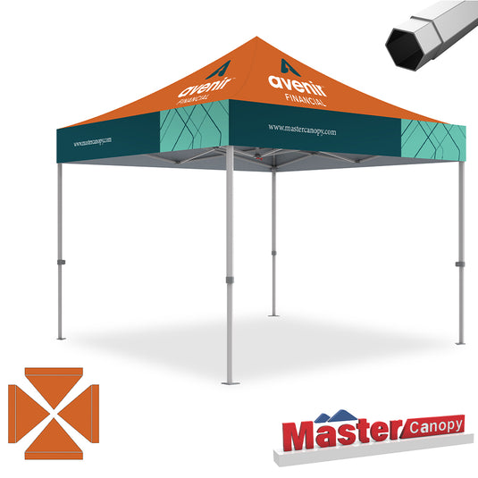 Mastercanopy Core-35 Custom Canopy Tent Heavy Duty Pop‑up Personalized 10x10, 10x15, 10x20