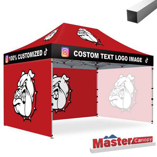 Mastercanopy Lite-30 Custom Canopy Tent Deluxe Easy Pop‑up Personalized 10x10, 10x15, 10x20