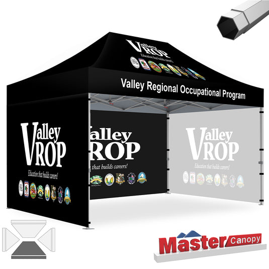 Mastercanopy Core-35 Custom Canopy Tent Heavy Duty Pop‑up Personalized 10x10, 10x15, 10x20