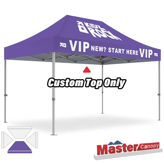 Custom Pop‑up Canopy Tent Top Only – 8x8, 10x10, 10x15, 10x20