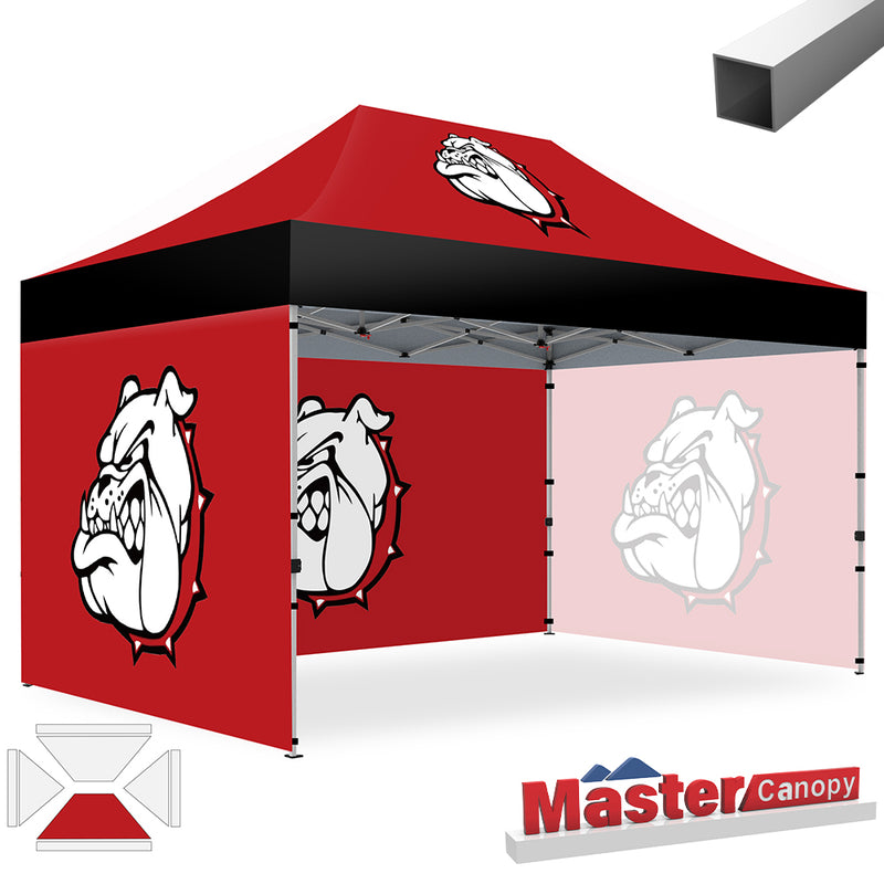 Load image into Gallery viewer, Mastercanopy Lite-30 Custom Canopy Tent Deluxe Easy Pop‑up Personalized 10x10, 10x15, 10x20
