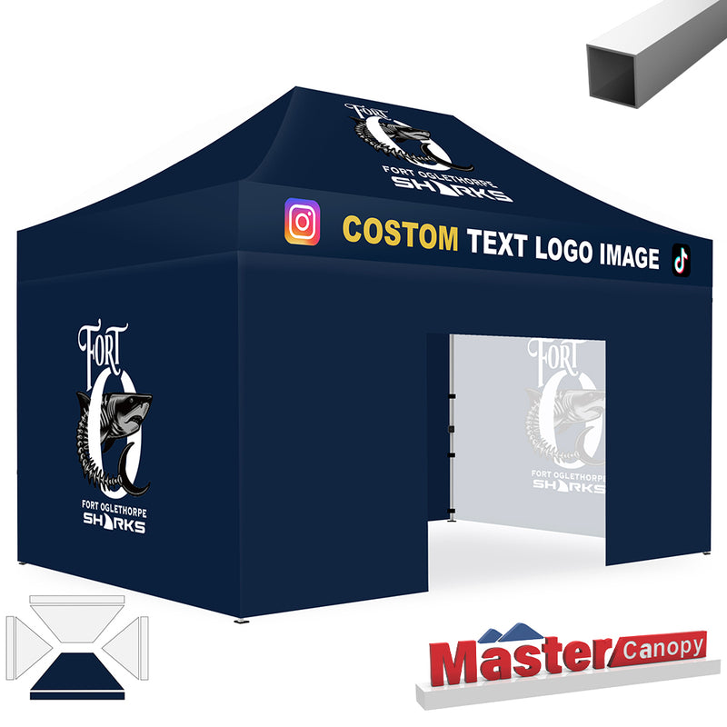 Load image into Gallery viewer, Mastercanopy Lite-30 Custom Canopy Tent Deluxe Easy Pop‑up Personalized 10x10, 10x15, 10x20
