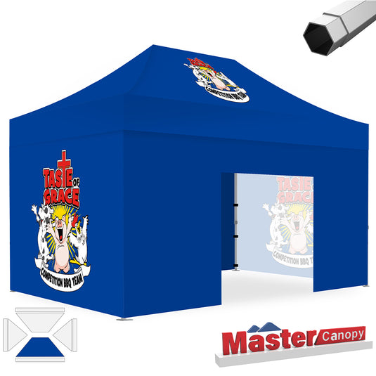 Mastercanopy Core-35 Custom Canopy Tent Heavy Duty Pop‑up Personalized 10x10, 10x15, 10x20