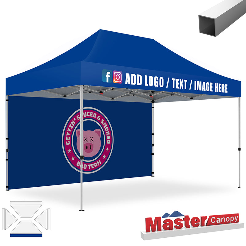 Load image into Gallery viewer, Mastercanopy Lite-30 Custom Canopy Tent Deluxe Easy Pop‑up Personalized 10x10, 10x15, 10x20
